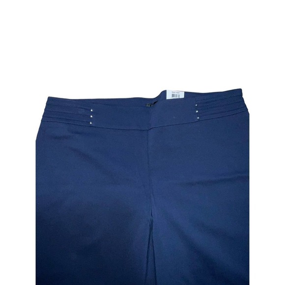 JM Collection Women's  Pull On Tummy Control Slim Leg/Rivet Pants 2XL Blue - Picture 4 of 15